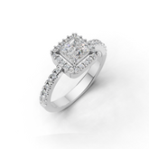 Princess-cut Engagement Ring- SOLR-0537